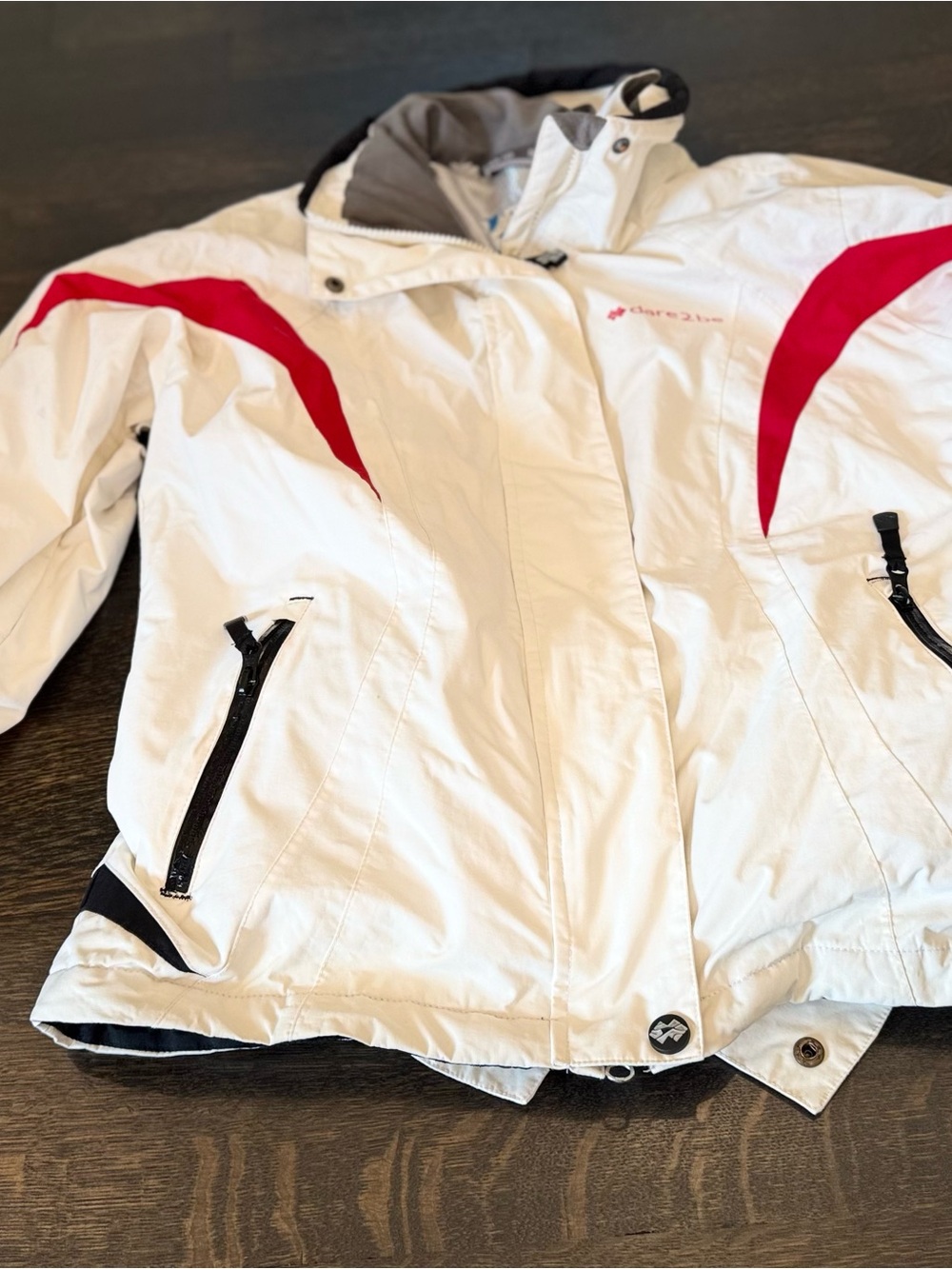 Dare2b White and Red Ski Jacket